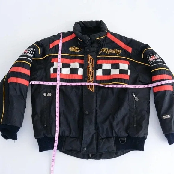 Vintage Choko Designs Black & Red Performance "Hot Rider" Snowmobile Jacket - Picture 4 of 15
